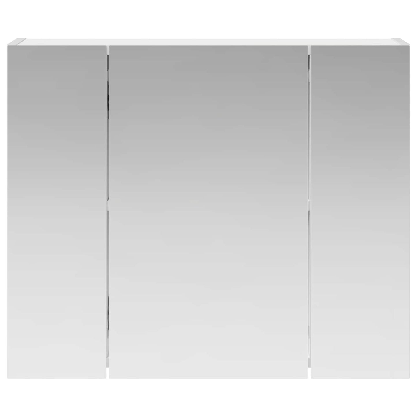 Badeværelsesspejlskab Hvid 60 x 14,5 x 50 cm Konstrueret træ