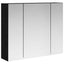 Badeværelsesspejlskab Sort eg 60 x 14,5 x 50 cm Konstrueret træ