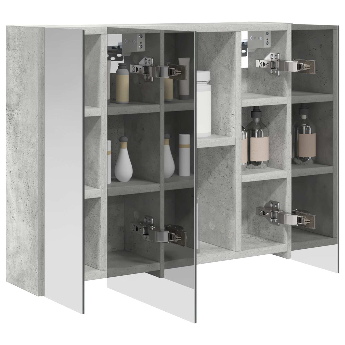 Badeværelsesspejlskab Beton Grå 60 x 14,5 x 50 cm