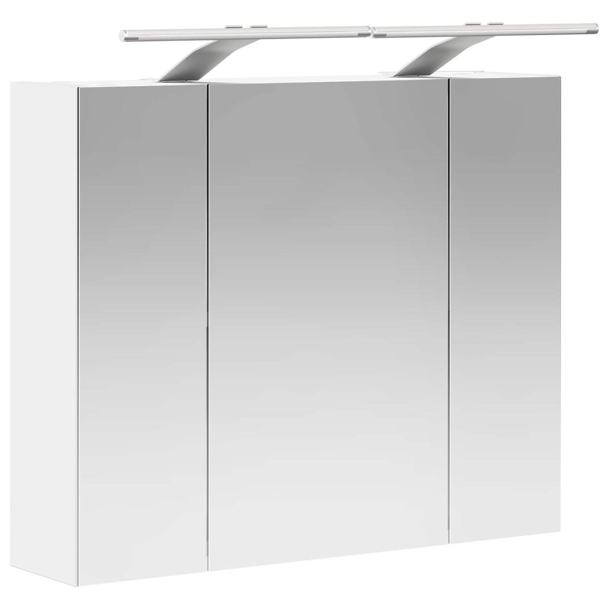 Badeværelsesspejlskab Hvid 60 x 14,5 x 50 cm Konstrueret træ