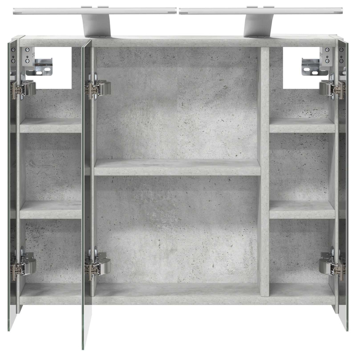 Badeværelsesspejlskab Beton Grå 60 x 14,5 x 50 cm