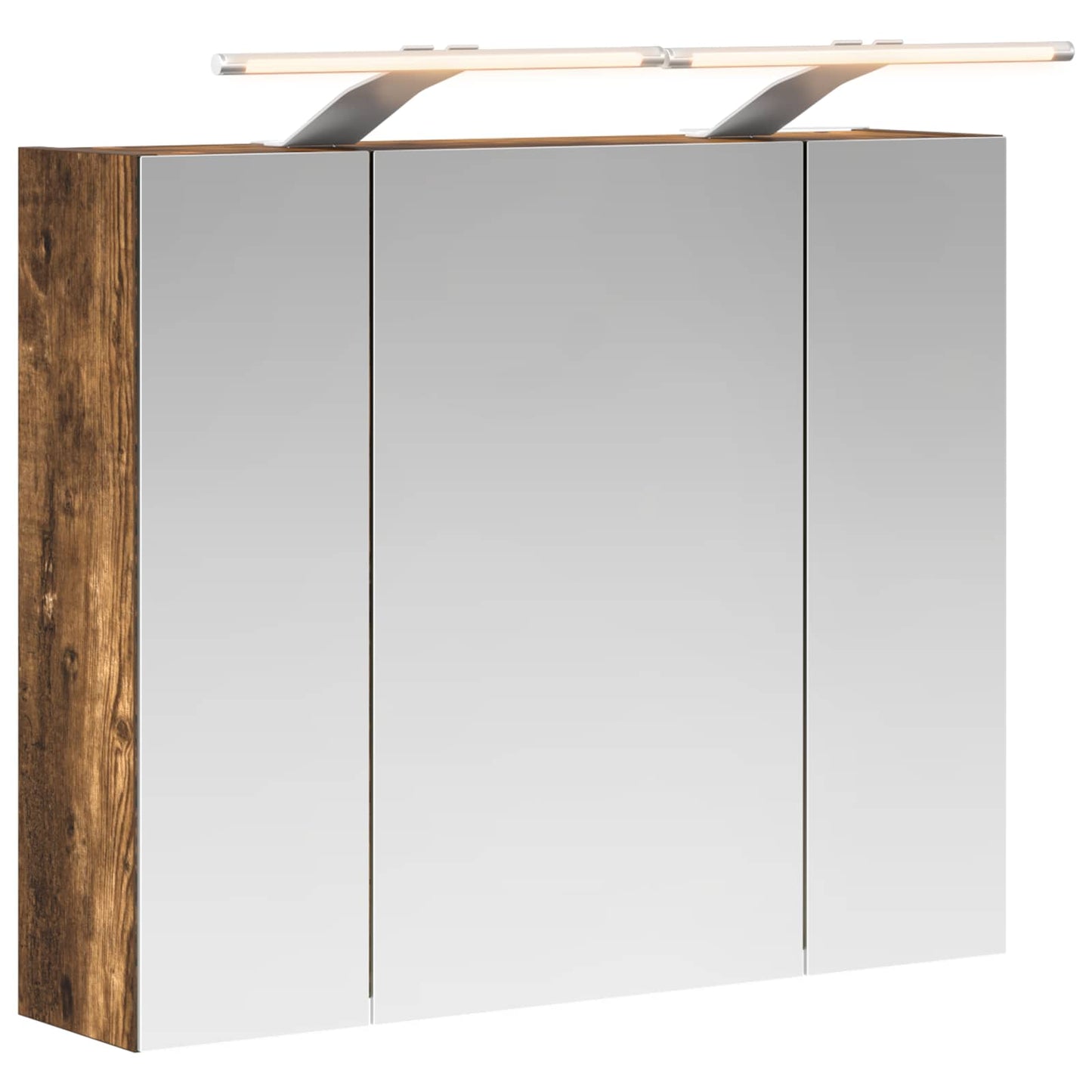 Badeværelsesspejlskab Røget eg 60 x 14,5 x 50 cm