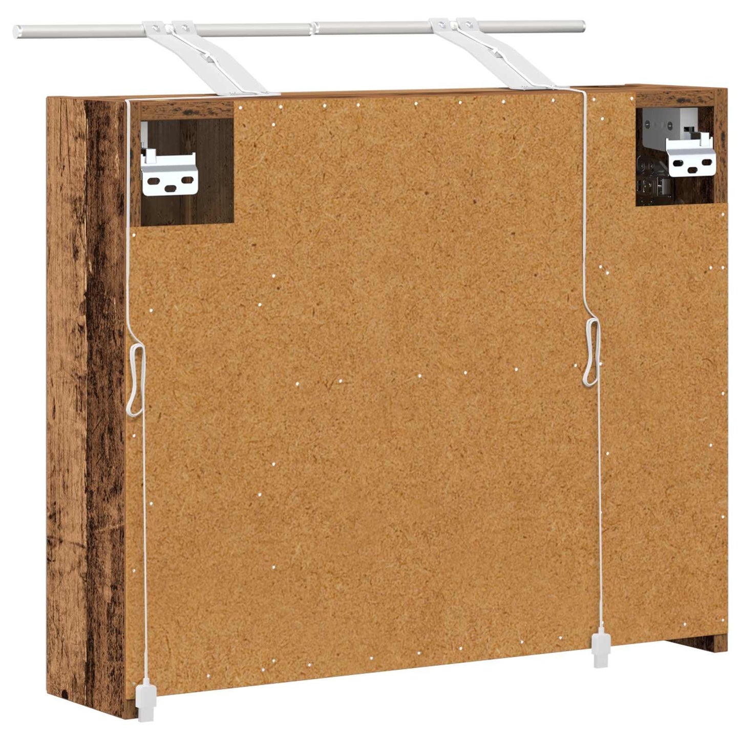 Badeværelsesspejlskab Gammelt træ 60 x 14,5 x 50 cm