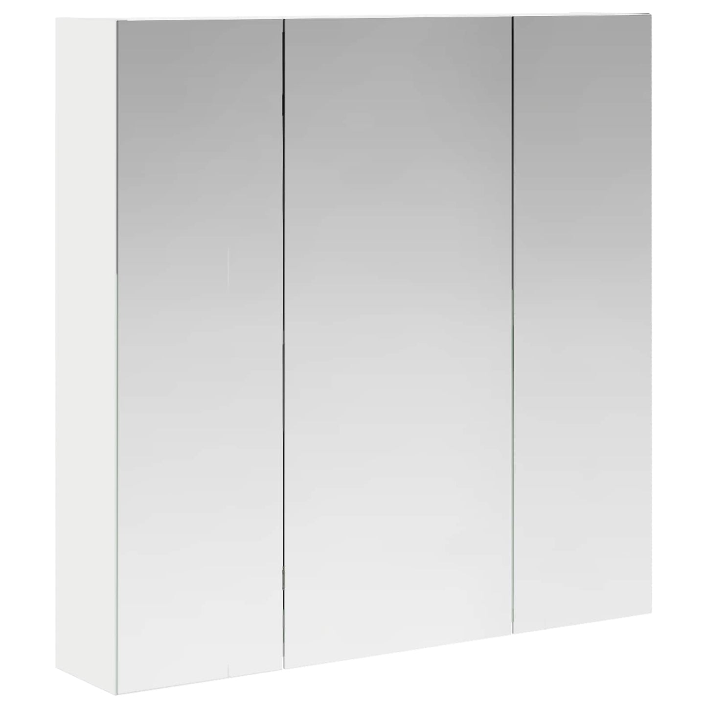 Badeværelsesspejlskab Hvid 70 x 14,5 x 70 cm Konstrueret træ