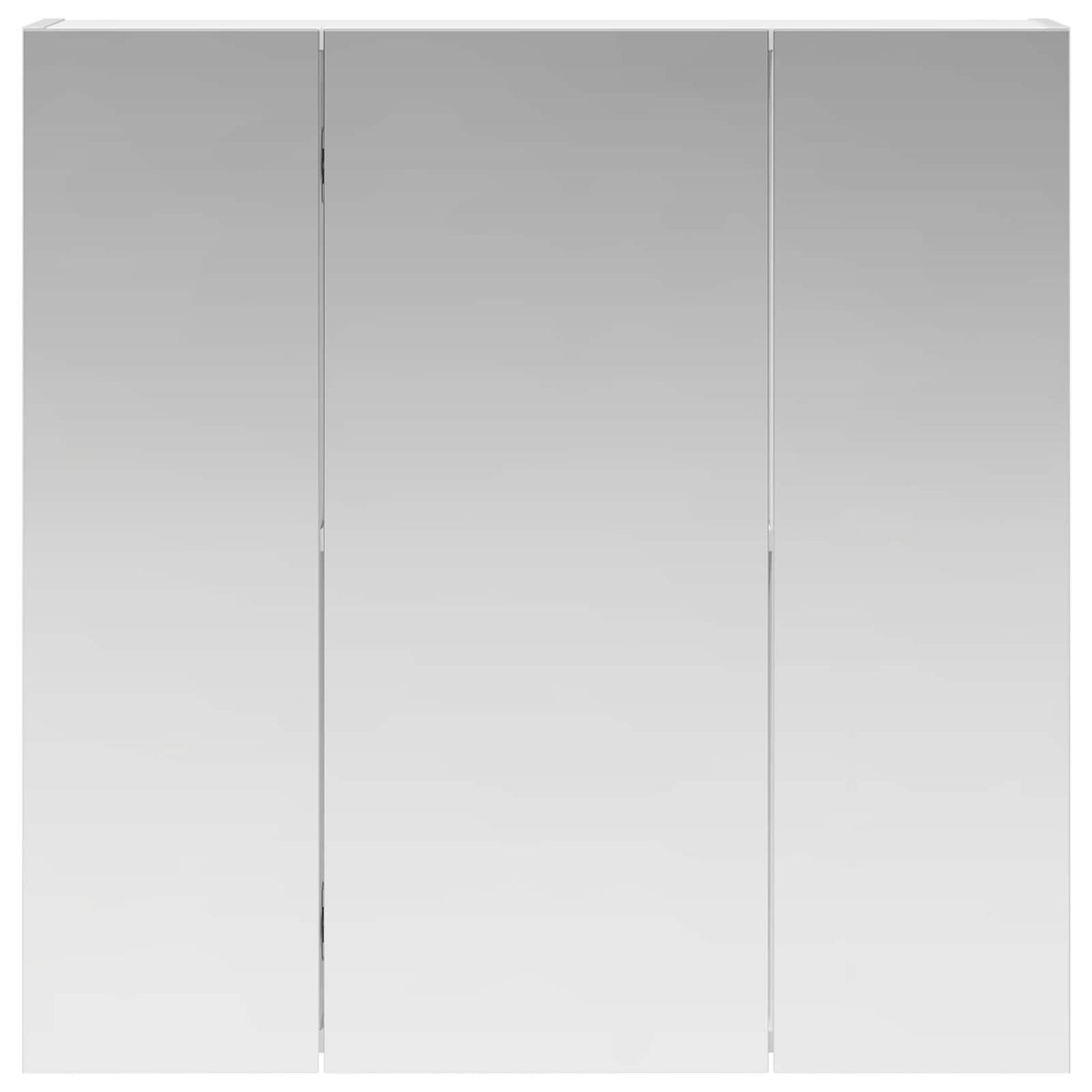 Badeværelsesspejlskab Hvid 70 x 14,5 x 70 cm Konstrueret træ