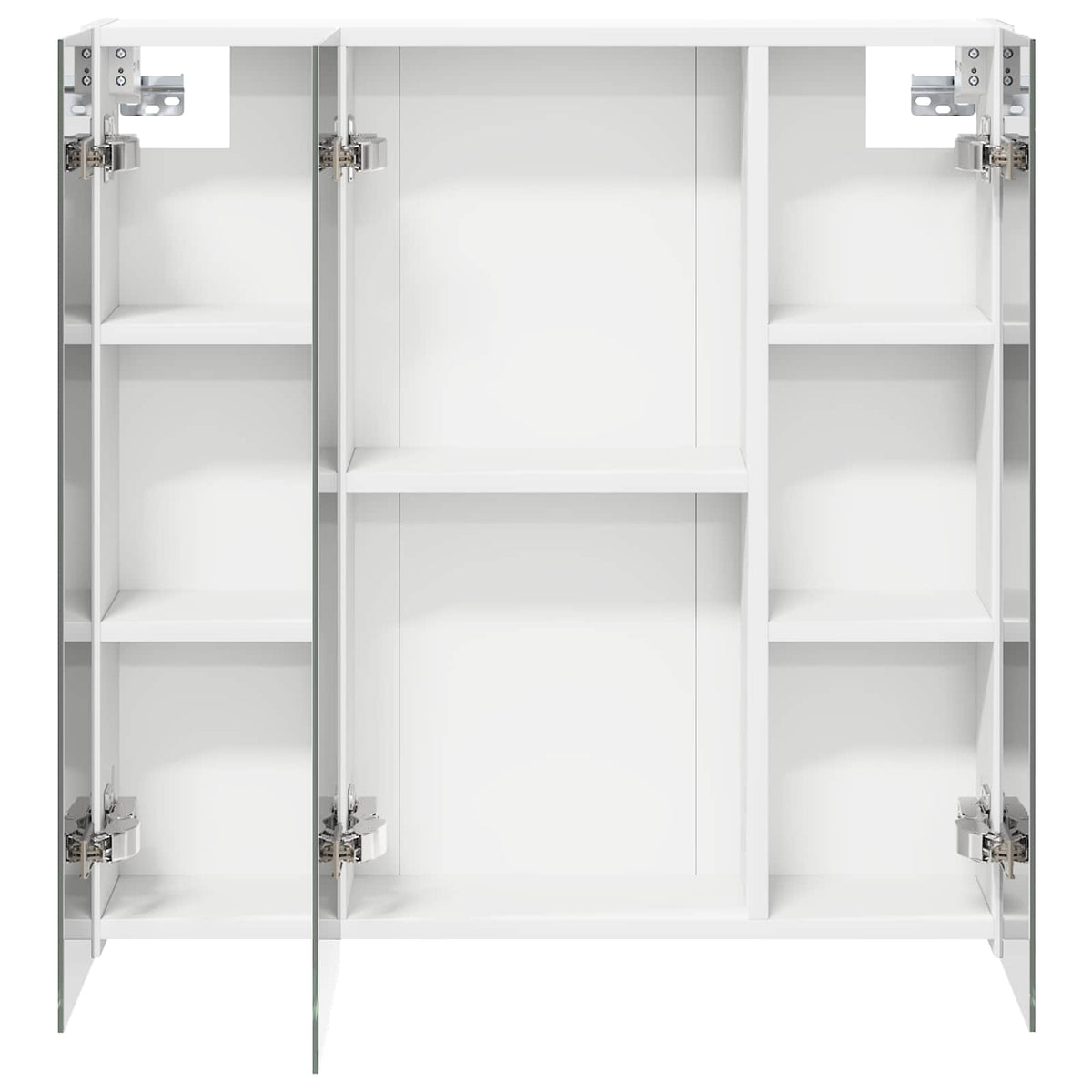 Badeværelsesspejlskab Hvid 70 x 14,5 x 70 cm Konstrueret træ