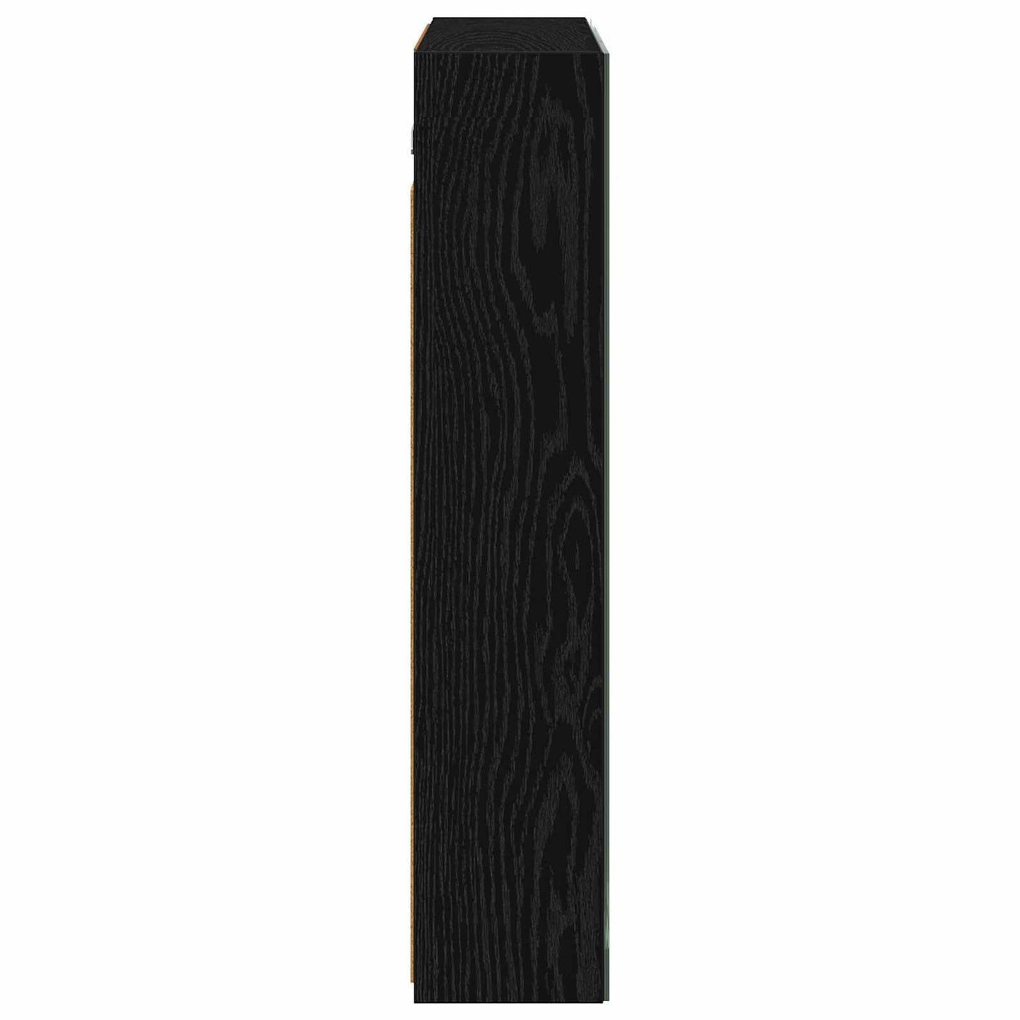 Badeværelsesspejlskab Sort eg 70 x 14,5 x 70 cm Konstrueret træ