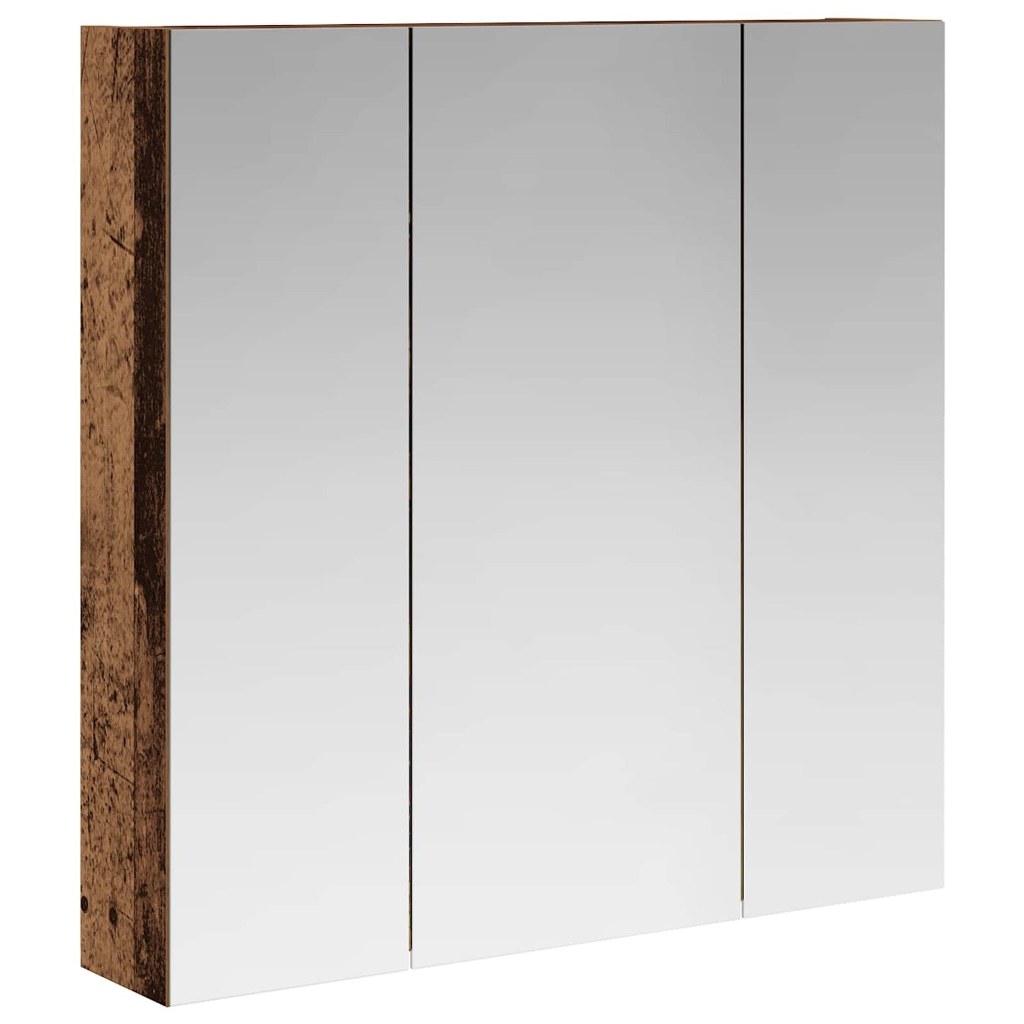 Badeværelsesspejlskab Gammelt træ 70 x 14,5 x 70 cm