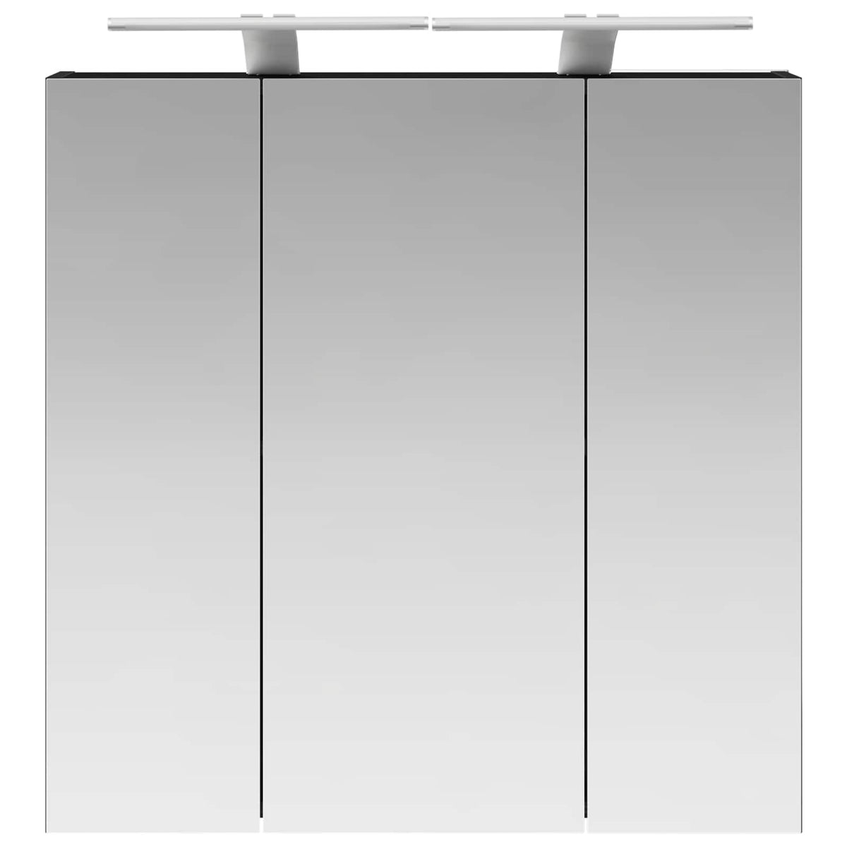 Badeværelsesspejlskab Sort eg 70 x 14,5 x 70 cm Konstrueret træ