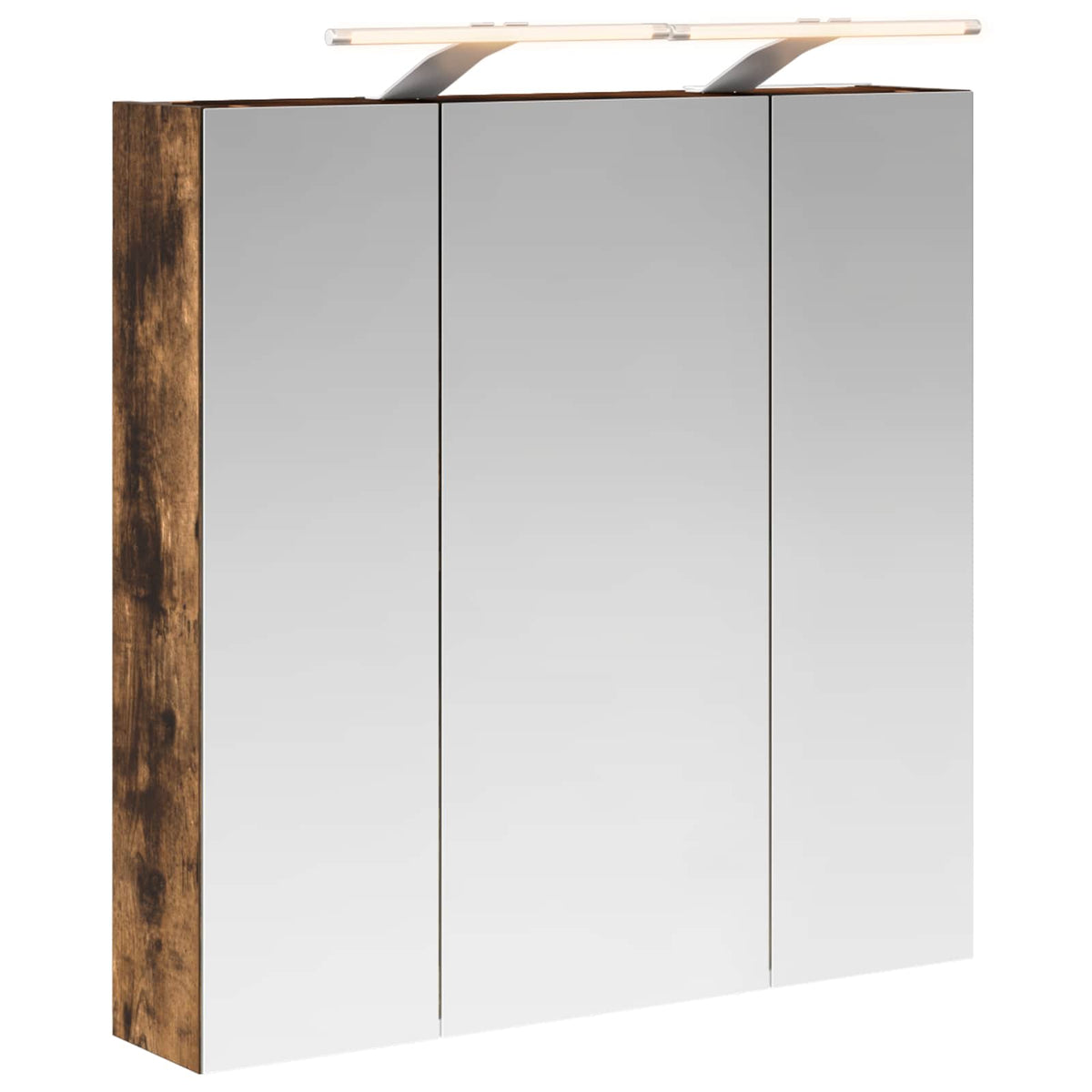 Badeværelsesspejlskab Røget eg 70 x 14,5 x 70 cm