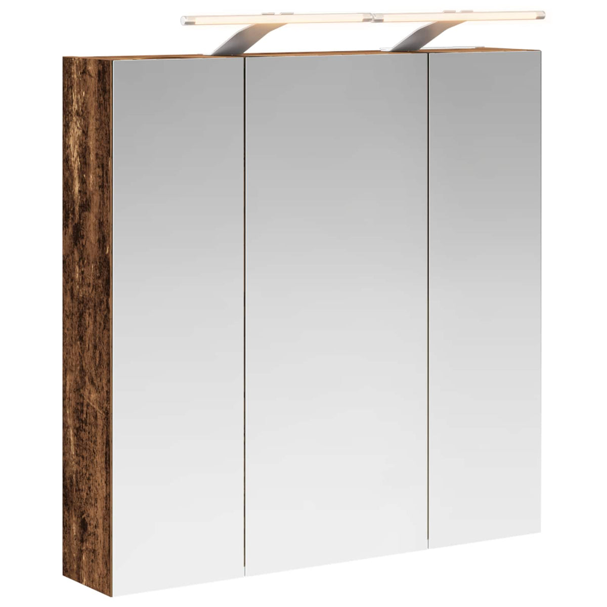 Badeværelsesspejlskab Gammelt træ 70 x 14,5 x 70 cm