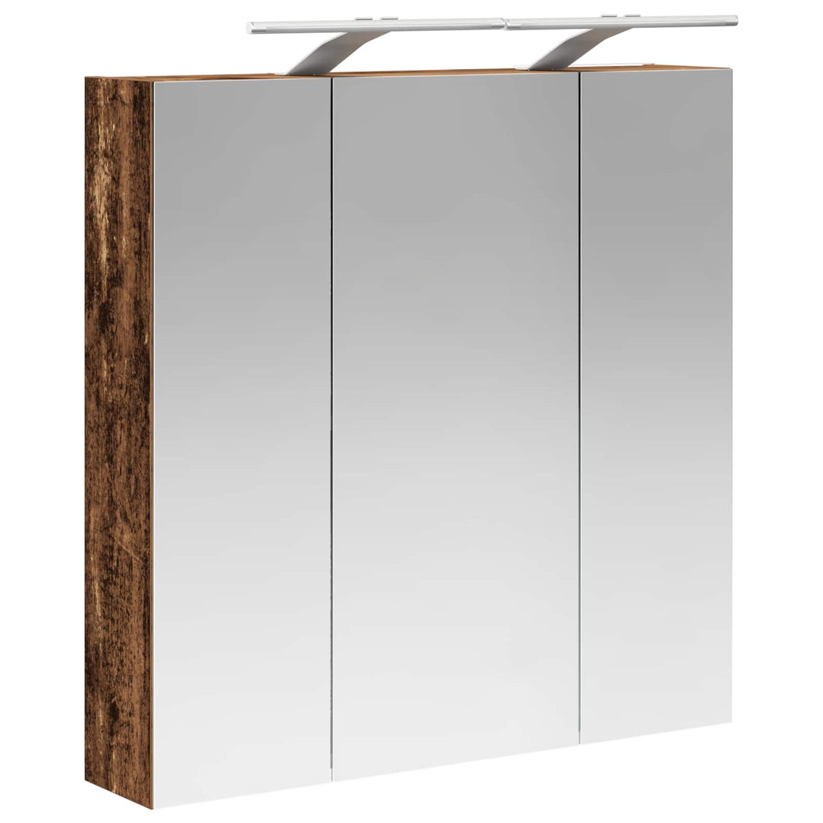 Badeværelsesspejlskab Gammelt træ 70 x 14,5 x 70 cm
