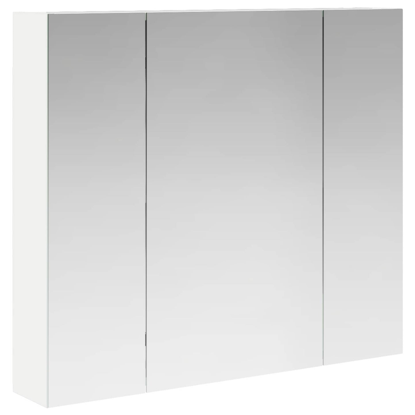 Badeværelsesspejlskab Hvid 80 x 14.5 x 70 cm Konstrueret træ