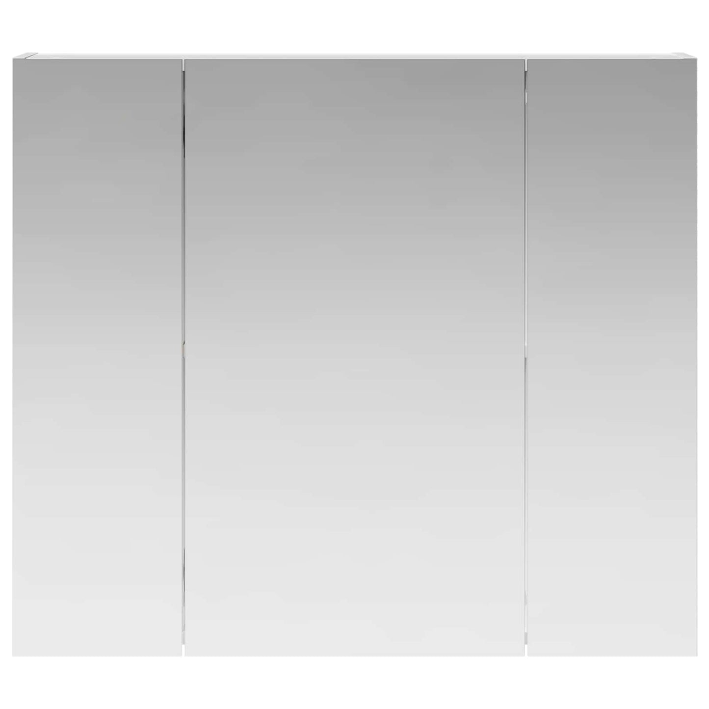 Badeværelsesspejlskab Hvid 80 x 14.5 x 70 cm Konstrueret træ
