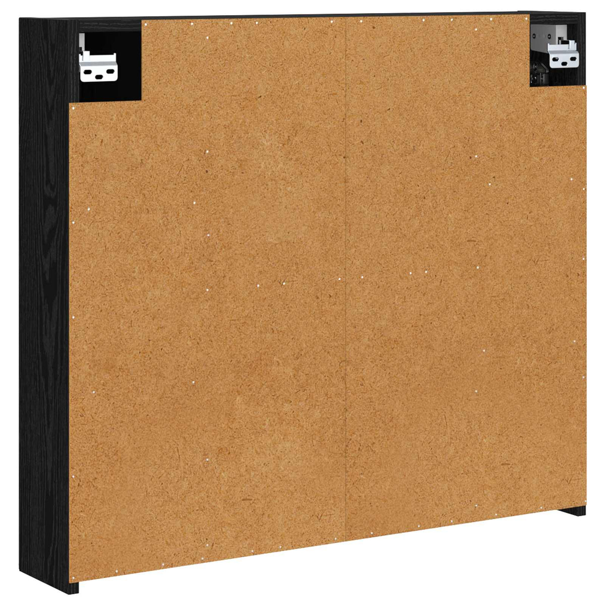 Badeværelsesspejlskab Sort eg 80 x 14.5 x 70 cm Konstrueret træ