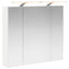 Badeværelsesspejlskab Hvid 80 x 14.5 x 70 cm Konstrueret træ