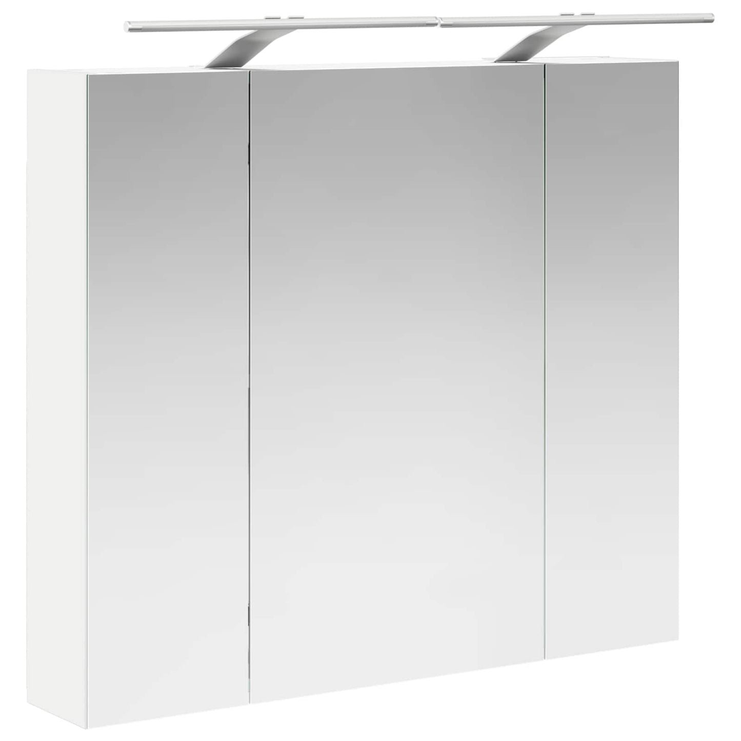 Badeværelsesspejlskab Hvid 80 x 14.5 x 70 cm Konstrueret træ