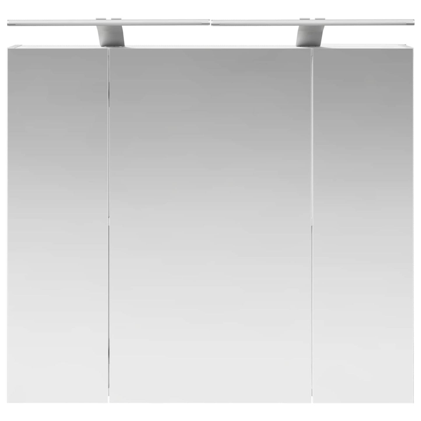 Badeværelsesspejlskab Hvid 80 x 14.5 x 70 cm Konstrueret træ