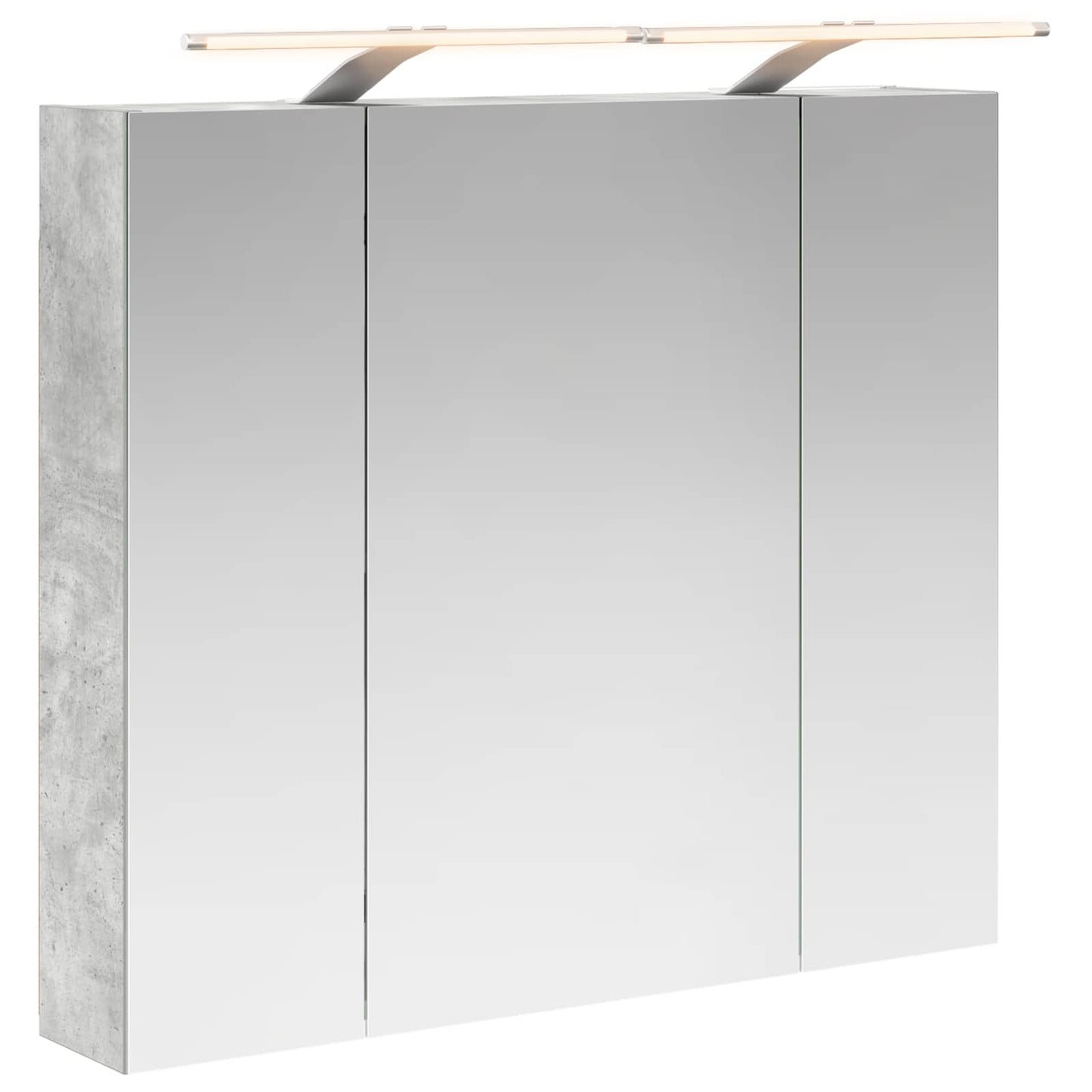 Badeværelsesspejlskab Beton Grå 80 x 14.5 x 70 cm
