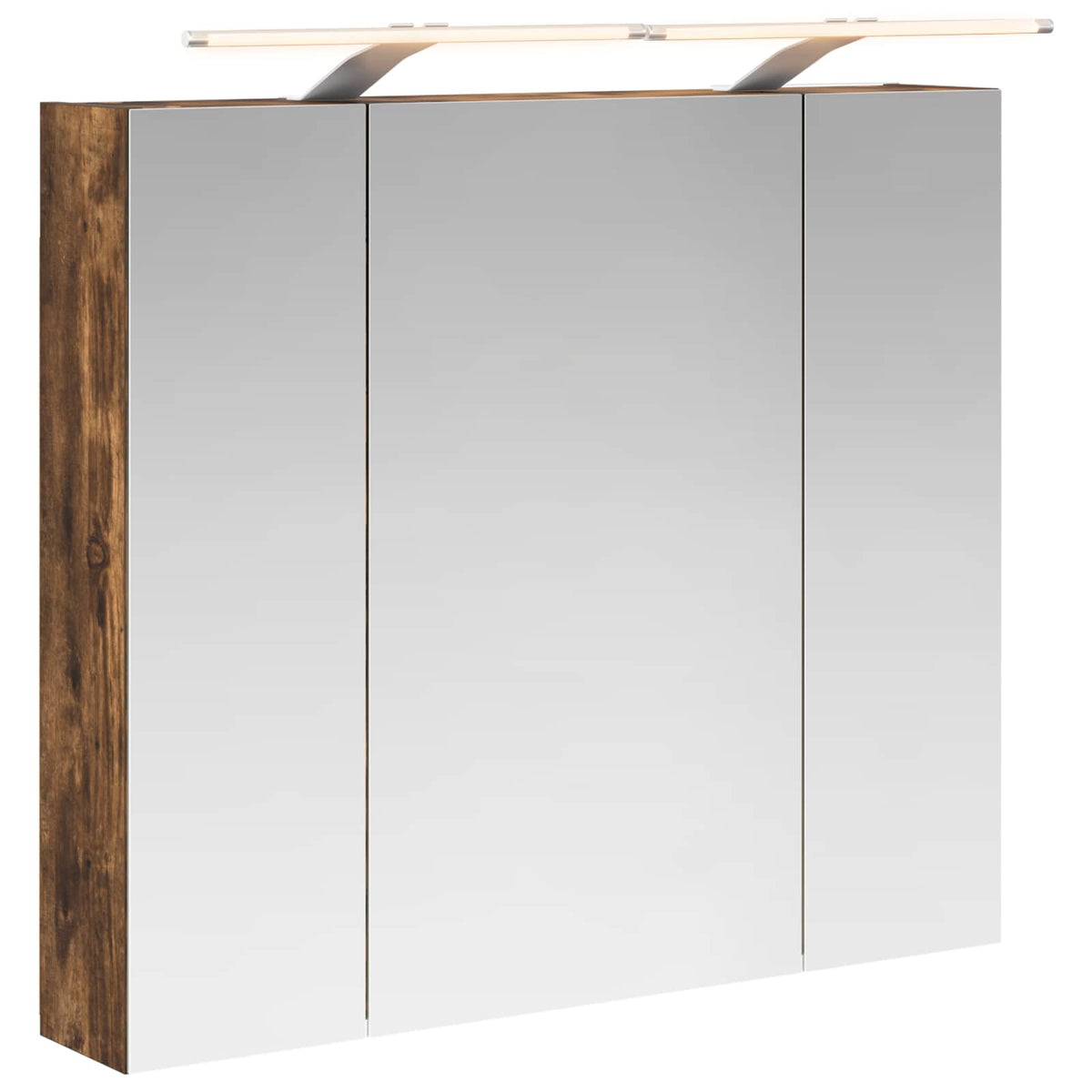 Badeværelsesspejlskab Røget eg 80 x 14.5 x 70 cm