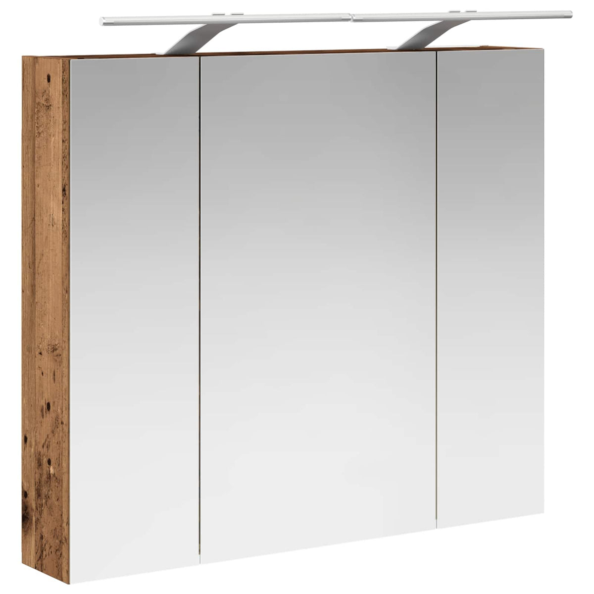 Badeværelsesspejlskab Gammelt træ 80 x 14.5 x 70 cm