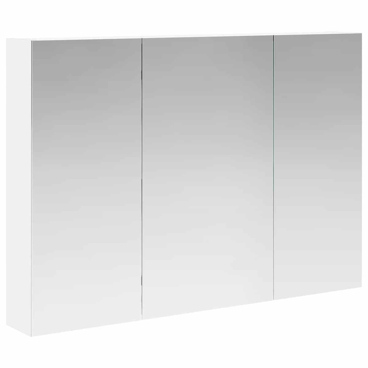 Badeværelsesspejlskab Hvid 100 x 14,5 x 70 cm Konstrueret træ