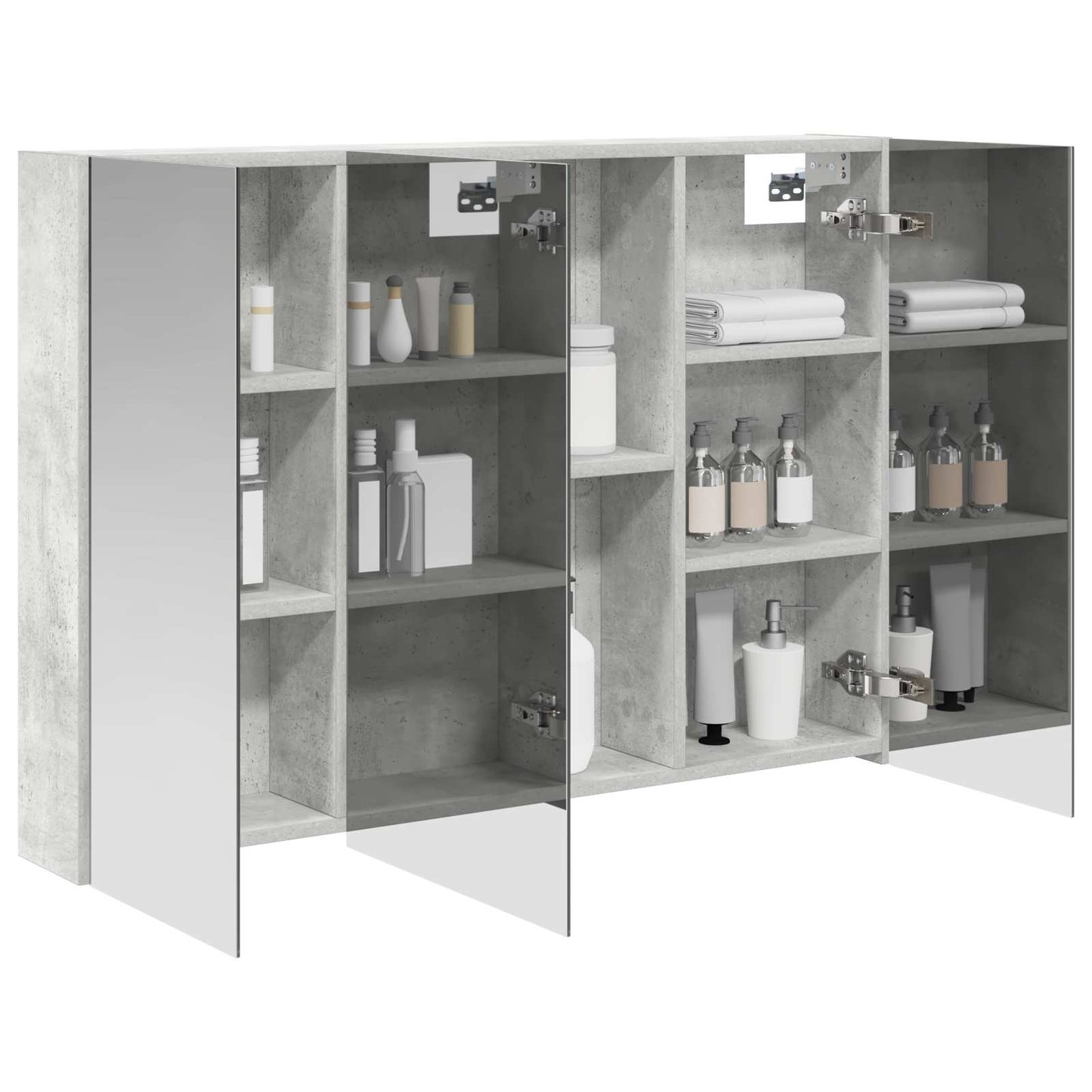 Badeværelsesspejlskab Beton Grå 100 x 14,5 x 70 cm
