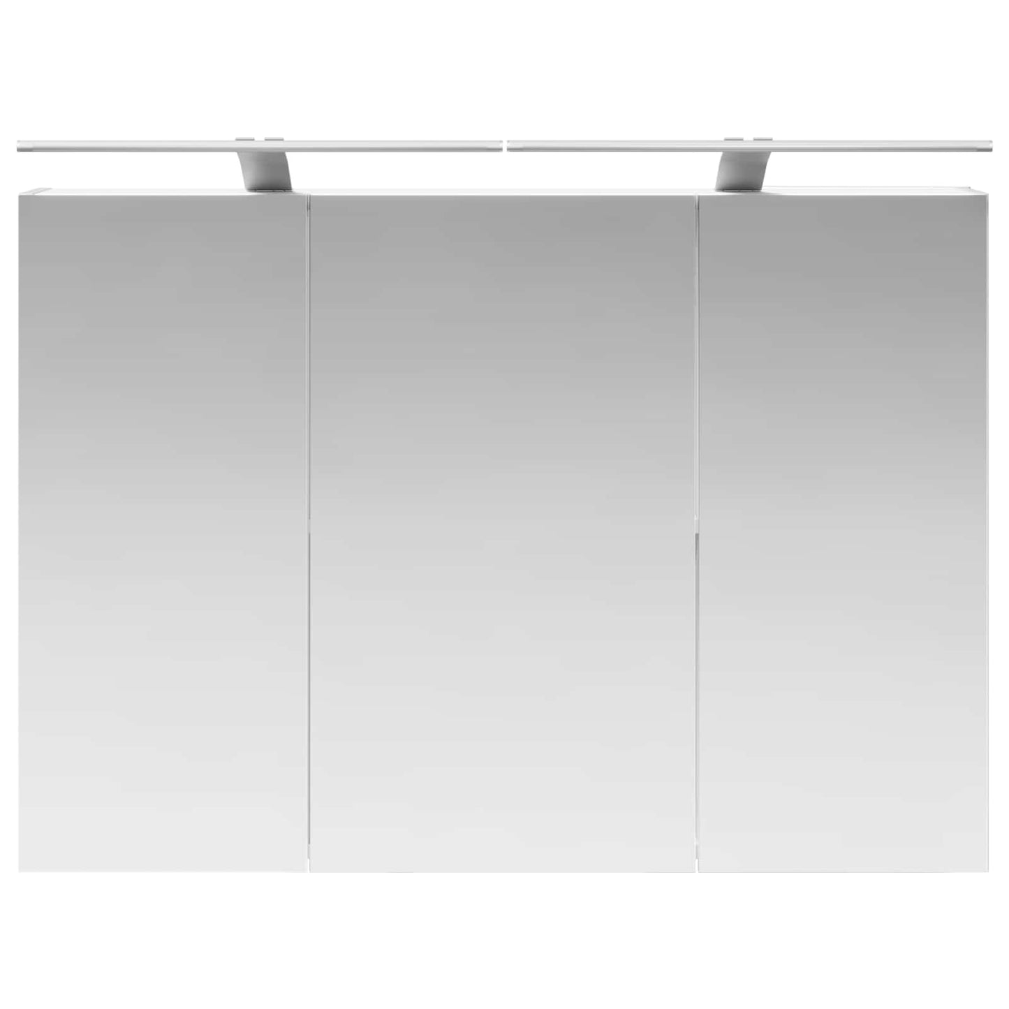 Badeværelsesspejlskab Hvid 100 x 14,5 x 70 cm Konstrueret træ