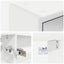 Badeværelsesspejlskab Hvid 43 x 16 x 62.5 cm Konstrueret træ