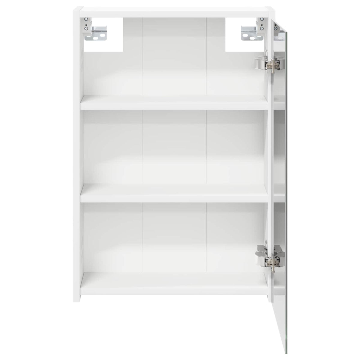 Badeværelsesspejlskab Hvid 43 x 16 x 62.5 cm Konstrueret træ
