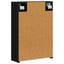 Badeværelsesspejlskab Sort eg 43 x 16 x 62.5 cm Konstrueret træ