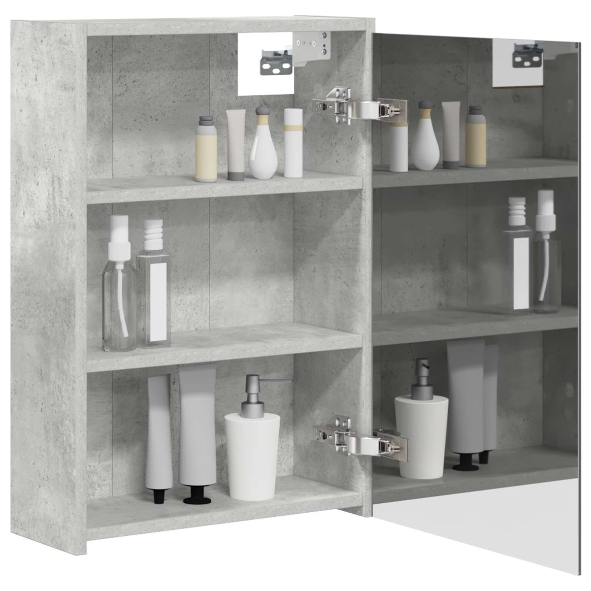 Badeværelsesspejlskab Beton Grå 43 x 16 x 62.5 cm