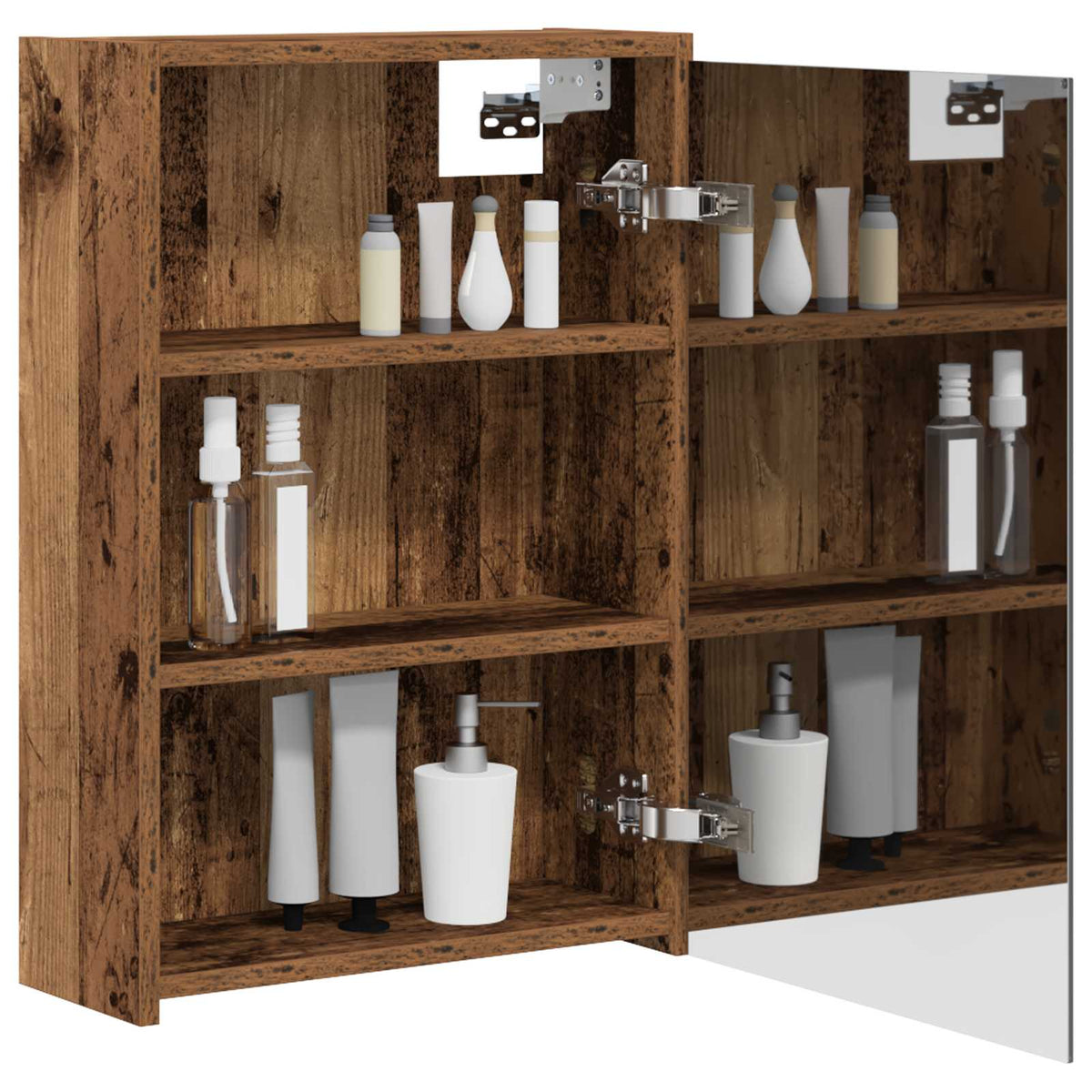 Badeværelsesspejlskab Gammelt træ 43 x 16 x 62.5 cm
