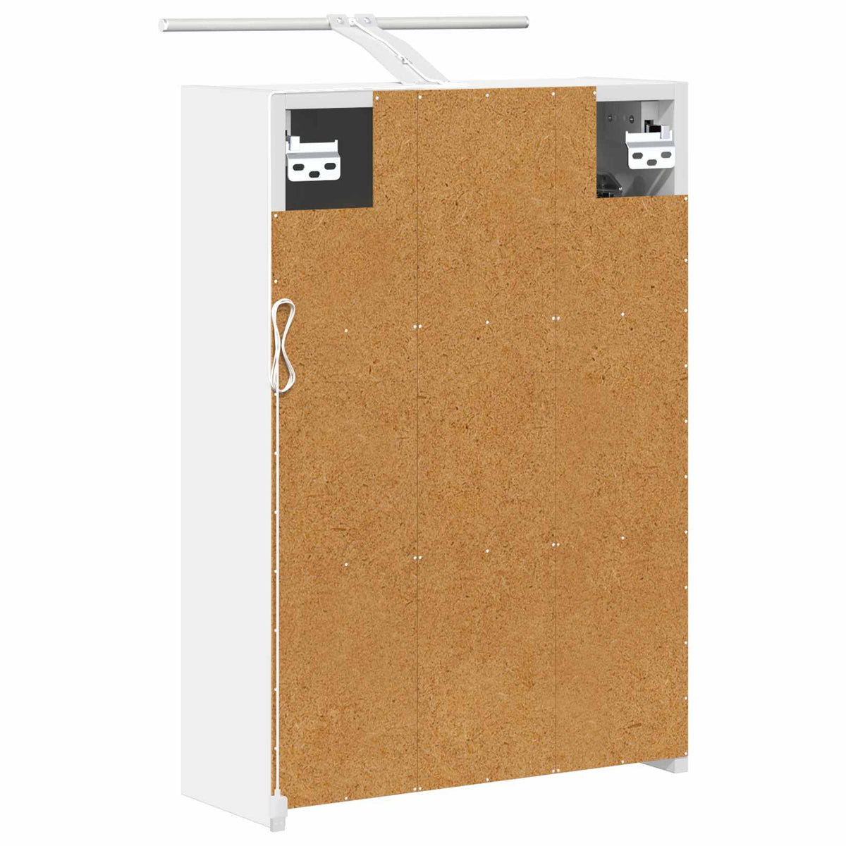 Badeværelsesspejlskab Hvid 43 x 16 x 62.5 cm Konstrueret træ