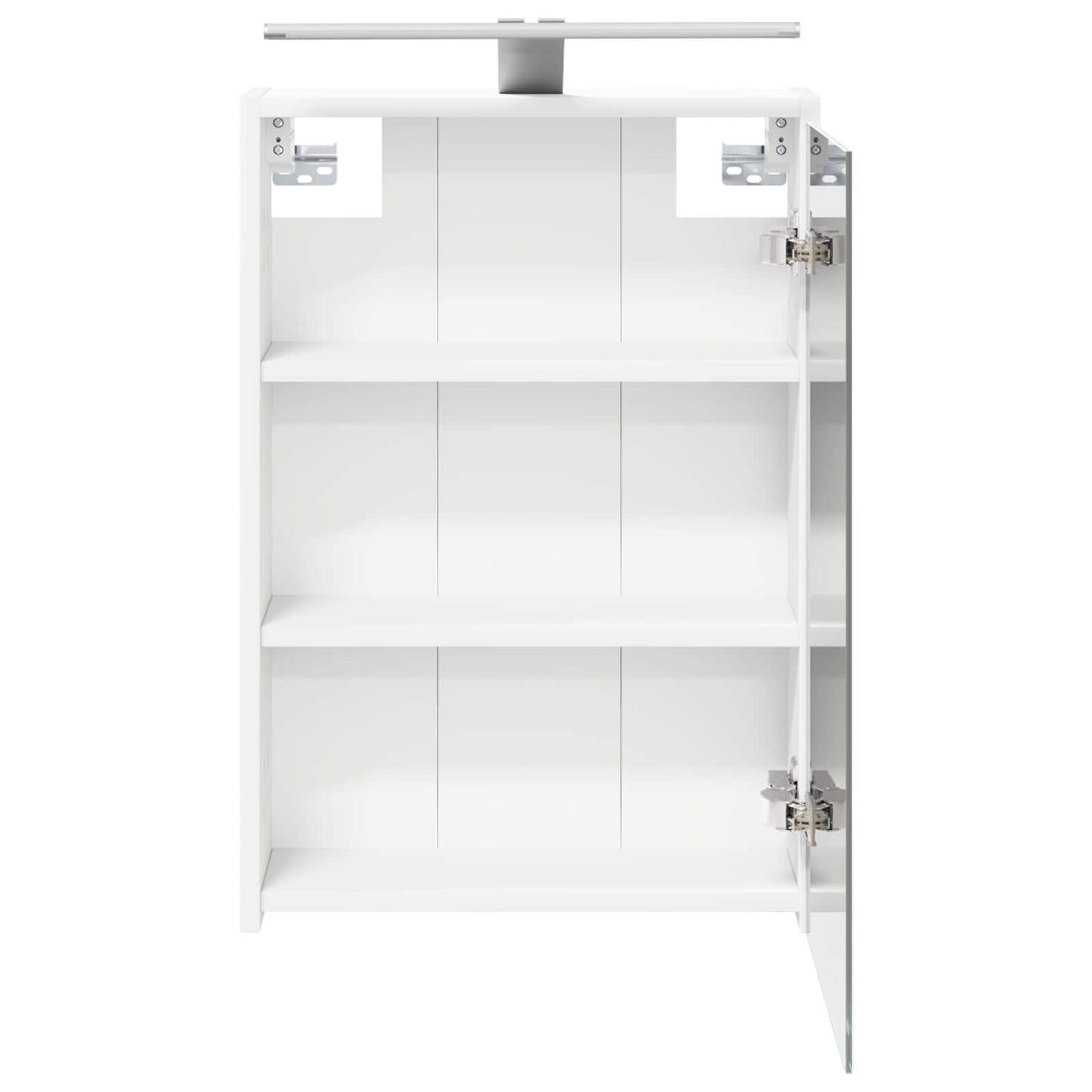 Badeværelsesspejlskab Hvid 43 x 16 x 62.5 cm Konstrueret træ