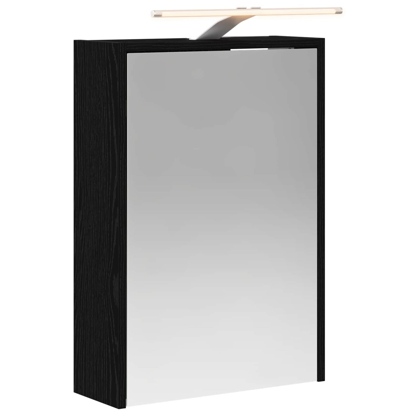 Badeværelsesspejlskab Sort eg 43 x 16 x 62.5 cm Konstrueret træ