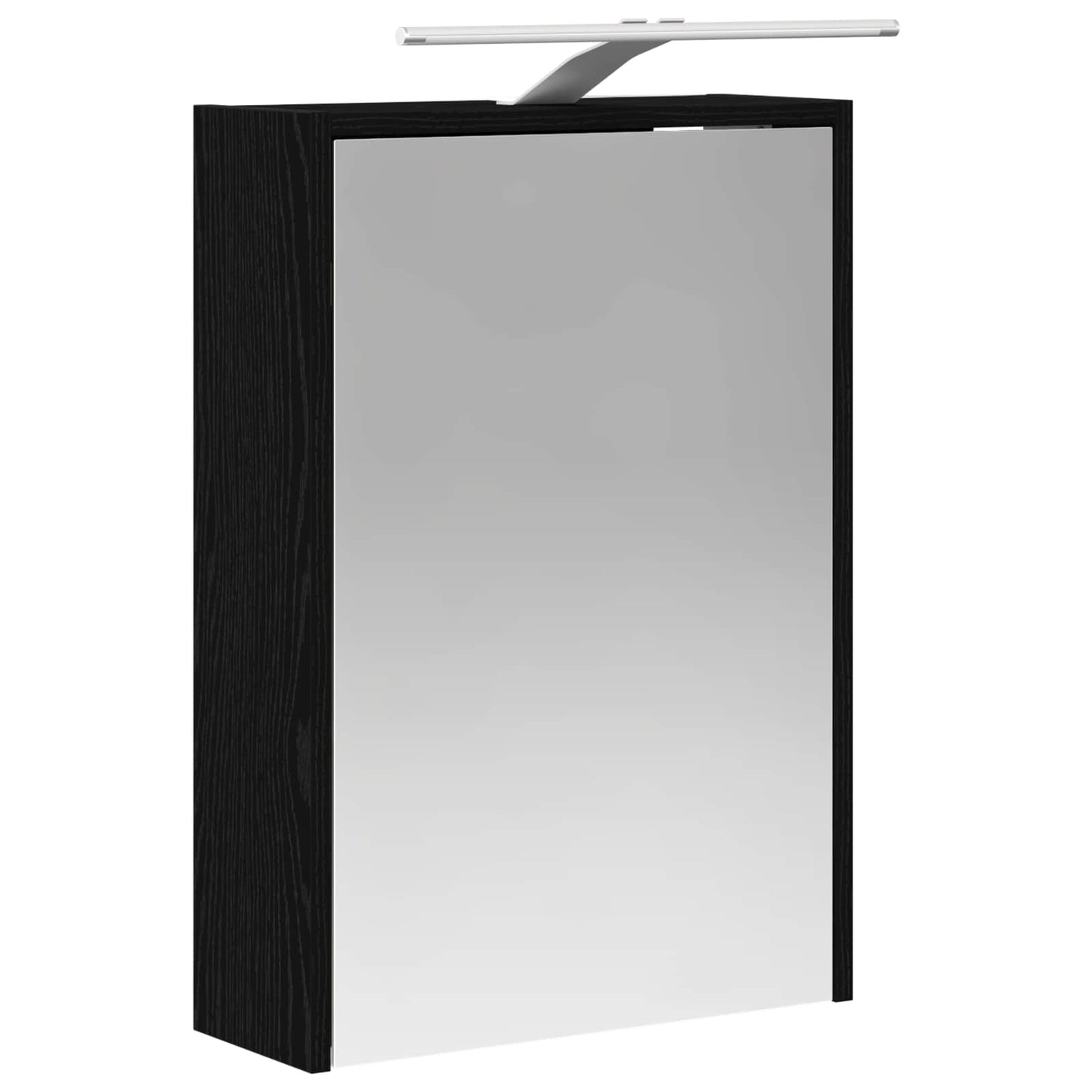Badeværelsesspejlskab Sort eg 43 x 16 x 62.5 cm Konstrueret træ