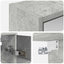 Badeværelsesspejlskab Beton Grå 63,5 x 16 x 62,5 cm