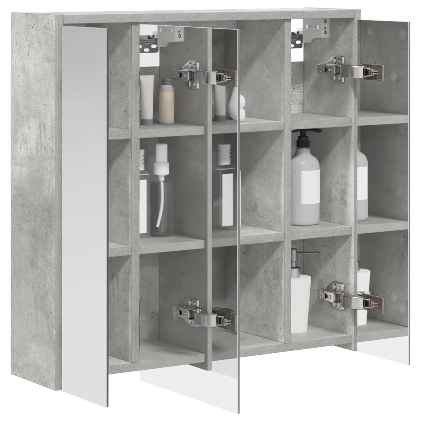 Badeværelsesspejlskab Beton Grå 63,5 x 16 x 62,5 cm