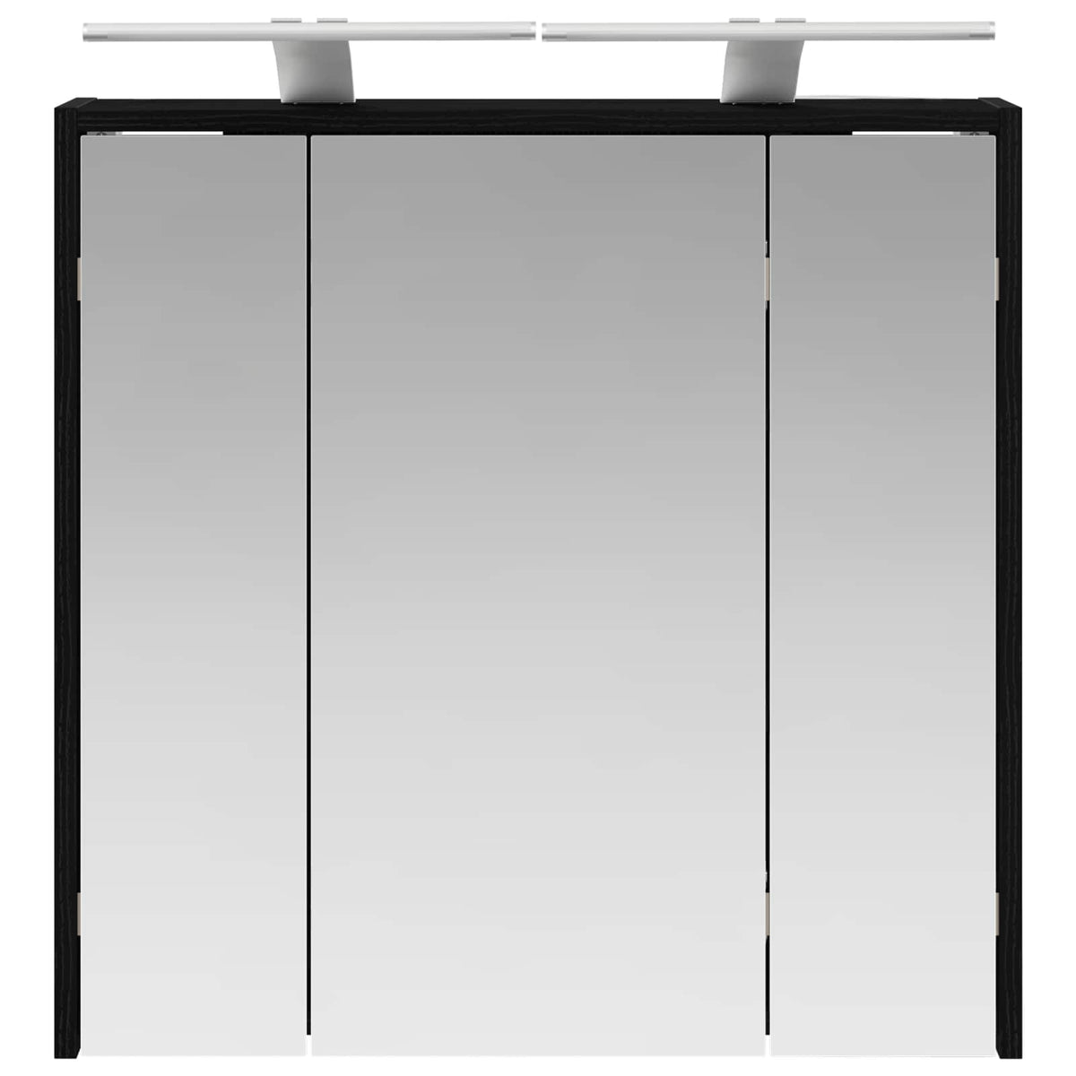 Badeværelsesspejlskab Sort eg 63,5 x 16 x 62,5 cm