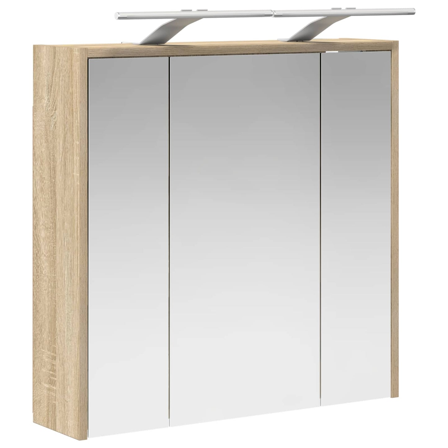 Badeværelsesspejlskab Sonoma eg 63,5 x 16 x 62,5 cm