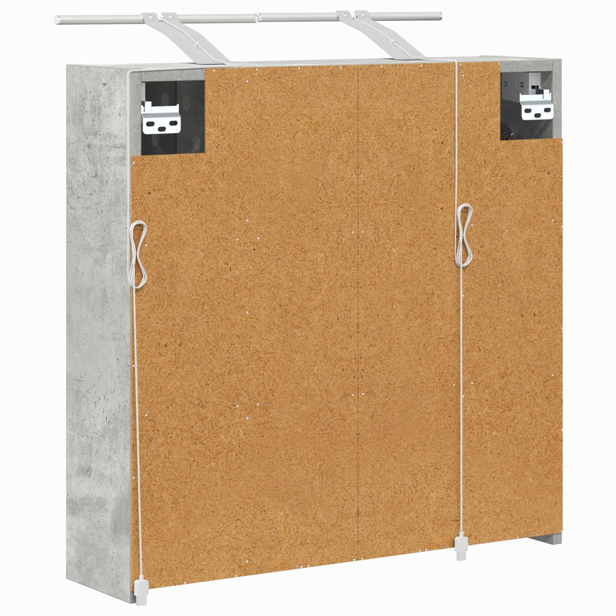 Badeværelsesspejlskab Beton Grå 63,5 x 16 x 62,5 cm