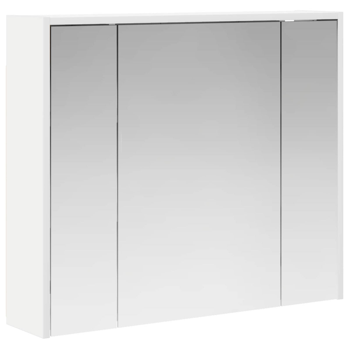 Badeværelsesspejlskab Hvid 73,5 x 16 x 62,5 cm Konstrueret træ