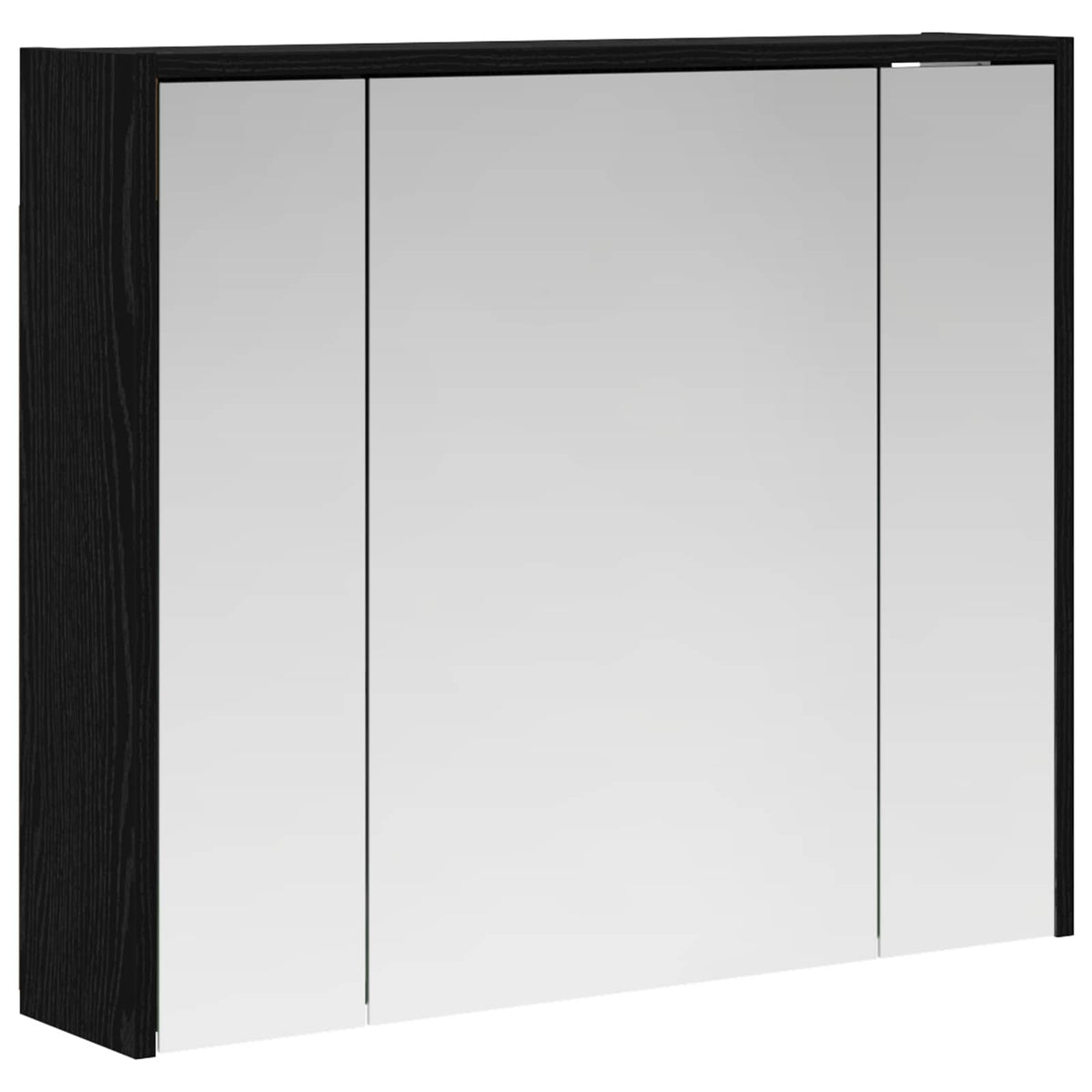 Badeværelsesspejlskab Sort eg 73,5 x 16 x 62,5 cm
