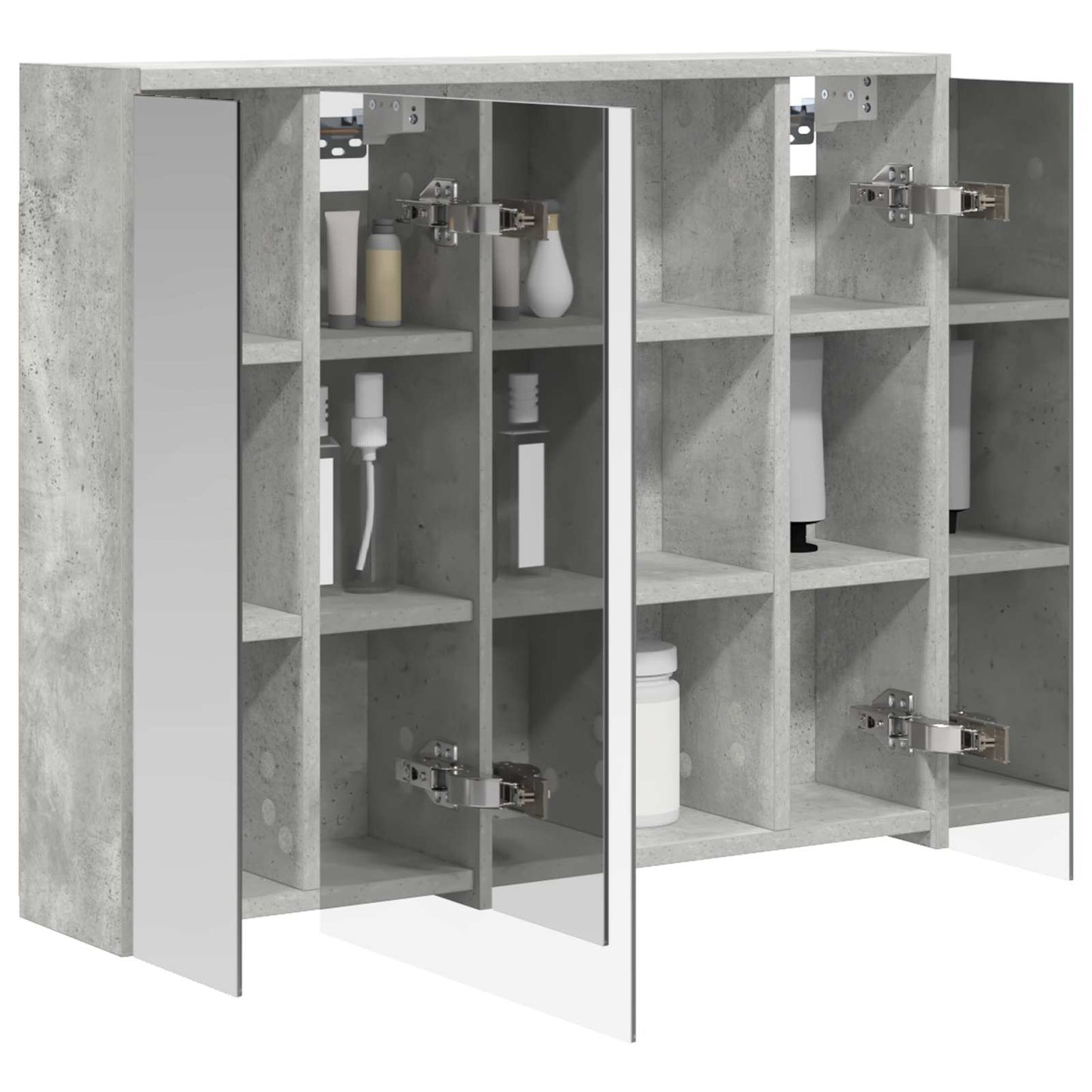 Badeværelsesspejlskab Beton Grå 73,5 x 16 x 62,5 cm