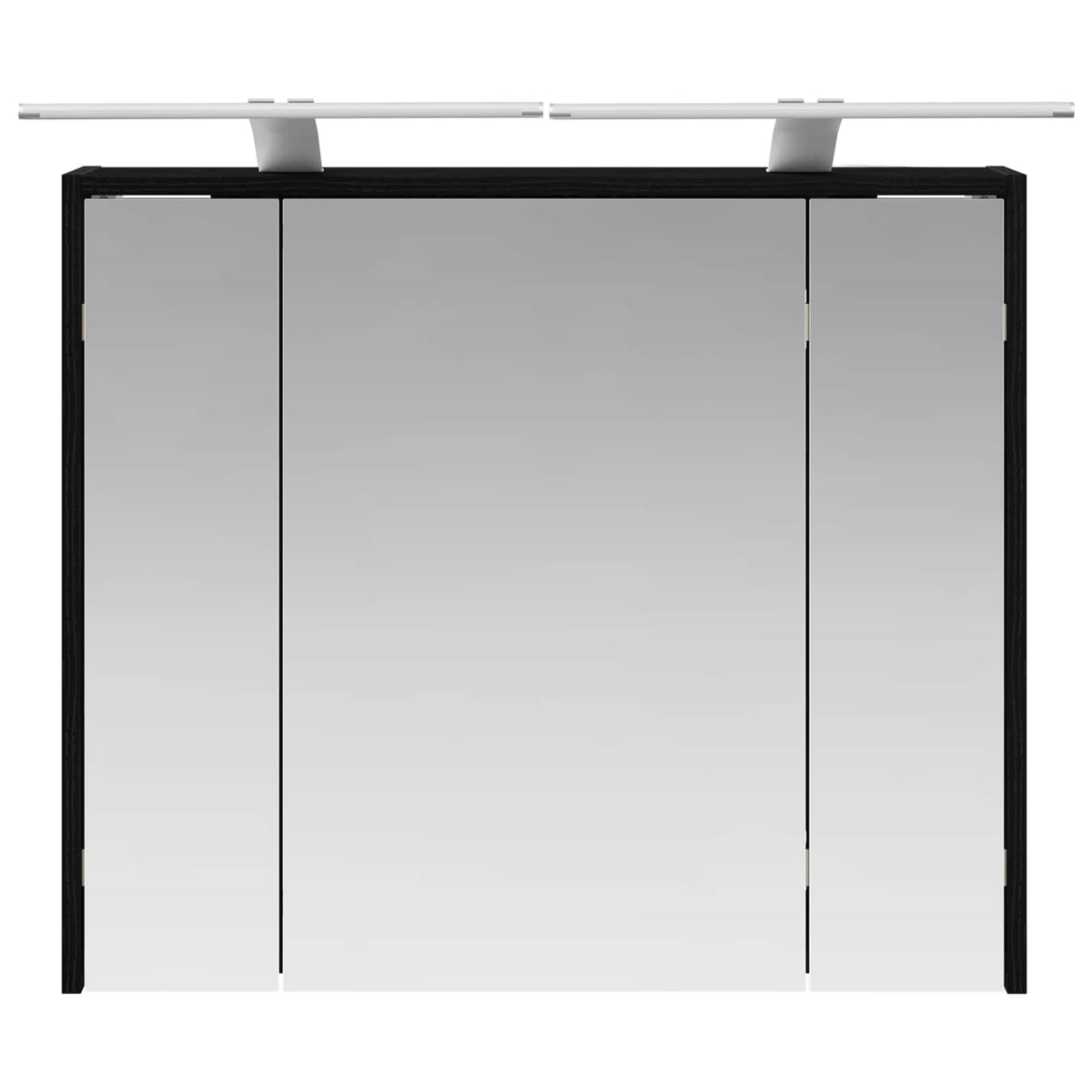 Badeværelsesspejlskab Sort eg 73,5 x 16 x 62,5 cm