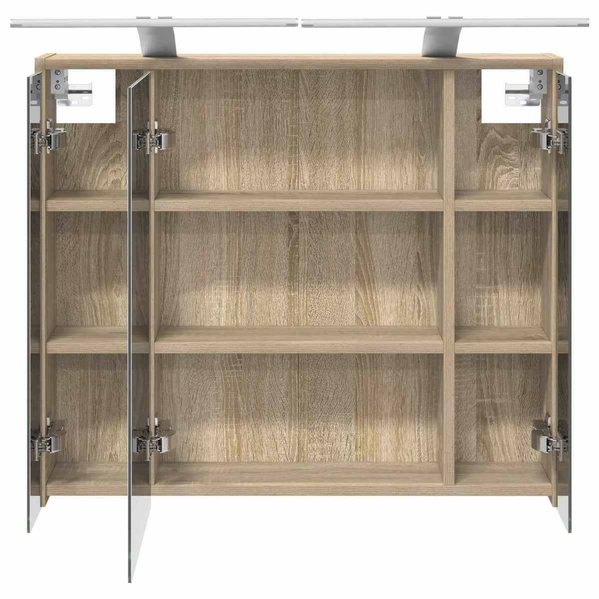Badeværelsesspejlskab Sonoma eg 73,5 x 16 x 62,5 cm