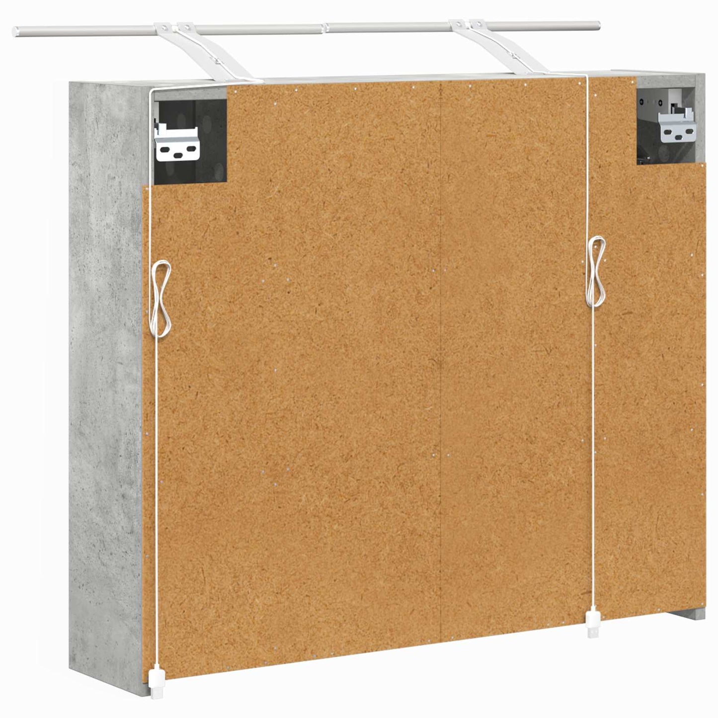 Badeværelsesspejlskab Beton Grå 73,5 x 16 x 62,5 cm
