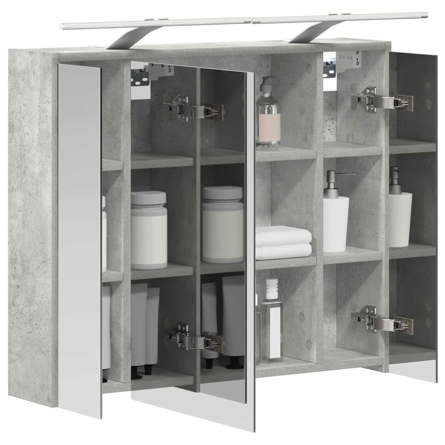 Badeværelsesspejlskab Beton Grå 73,5 x 16 x 62,5 cm