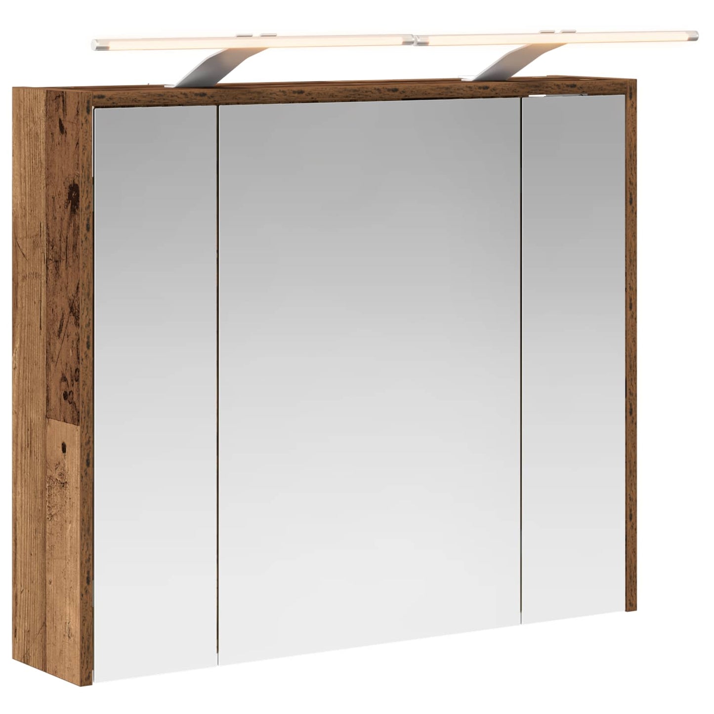 Badeværelsesspejlskab Gammelt træ 73,5 x 16 x 62,5 cm